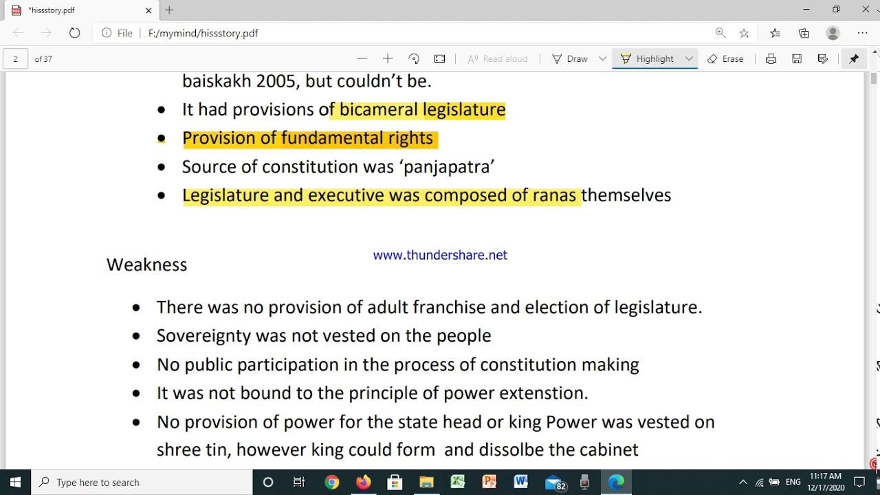 history of constitutional development in Nepal. FEATURES OF ALL 7 CONSTITUTIONS