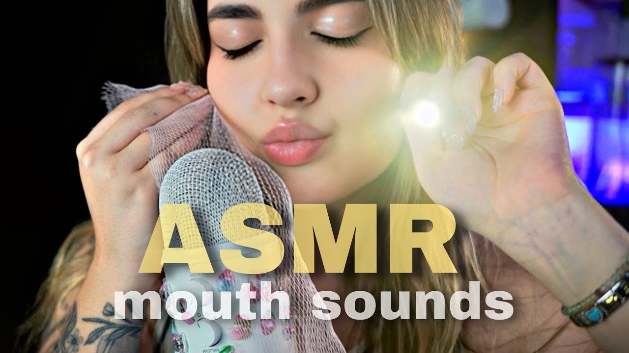 ASMR MOUTH SOUNDS, INAUDIBLE + VISUAL PARA DORMIR PROFUNDO