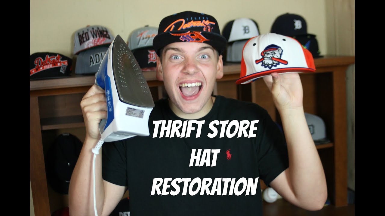 THRIFT STORE HAT RESTORATION/BRIM FLATTENING