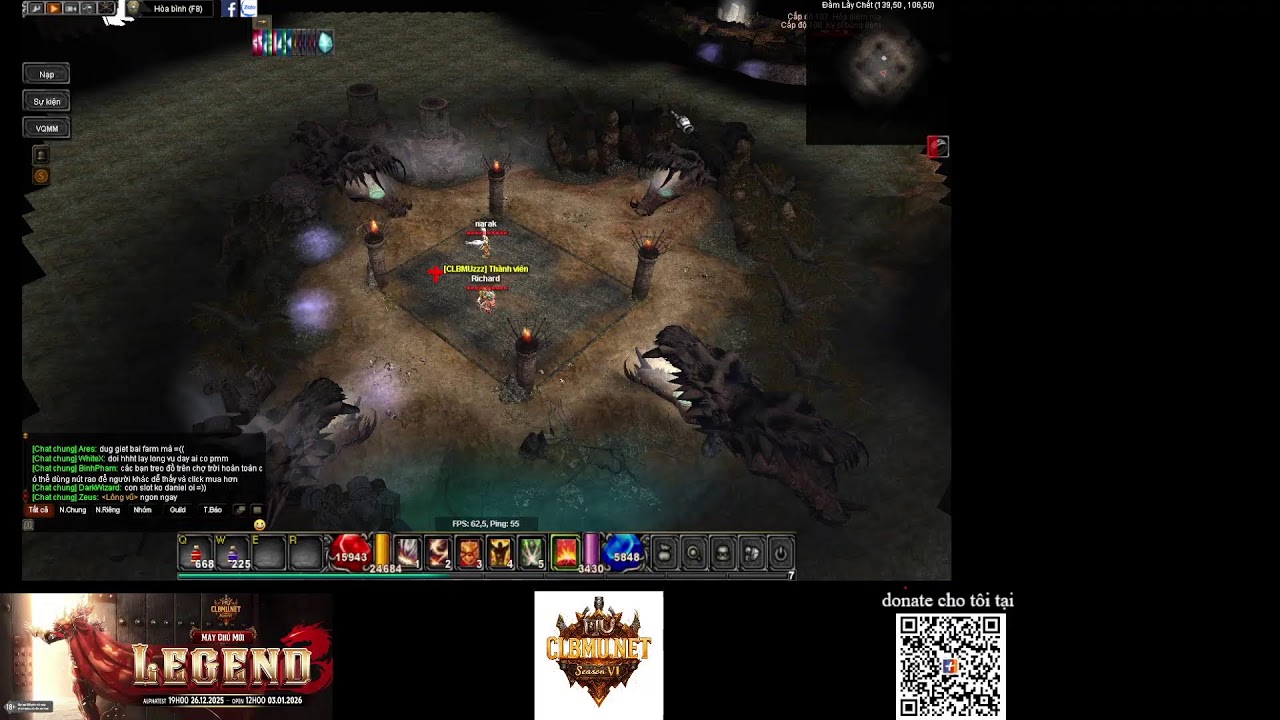máy chủ Legend vừa open , vào ks boss ae ơi