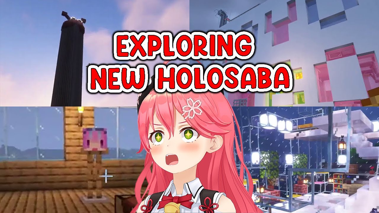 Miko explores new buildings and things on the new Holo server