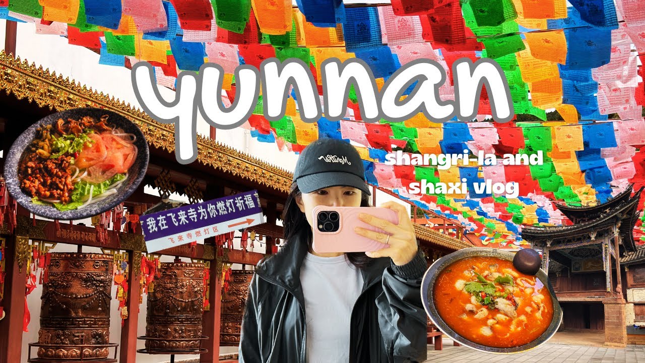 yunnan 云南 vlog | shangri-la road trip, shaxi ancient town, chinese food market, 香格里拉 沙溪 vlog