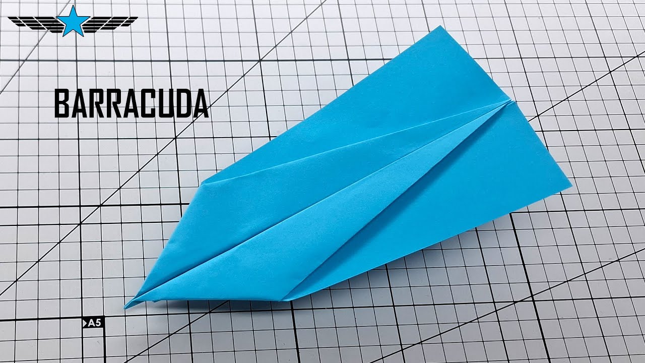 Jak zrobić papierowy samolot Barracuda - szybki i łatwy samouczek origami