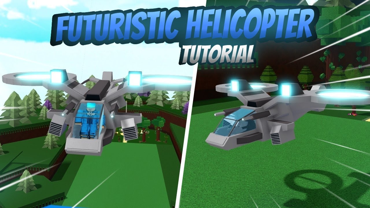 Futuristic Helicopter! Tutorial - Build a Boat For Treasure