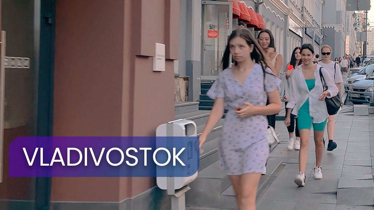 | 4K | Evening Walk Along The Embankment Of Vladivostok Part 5