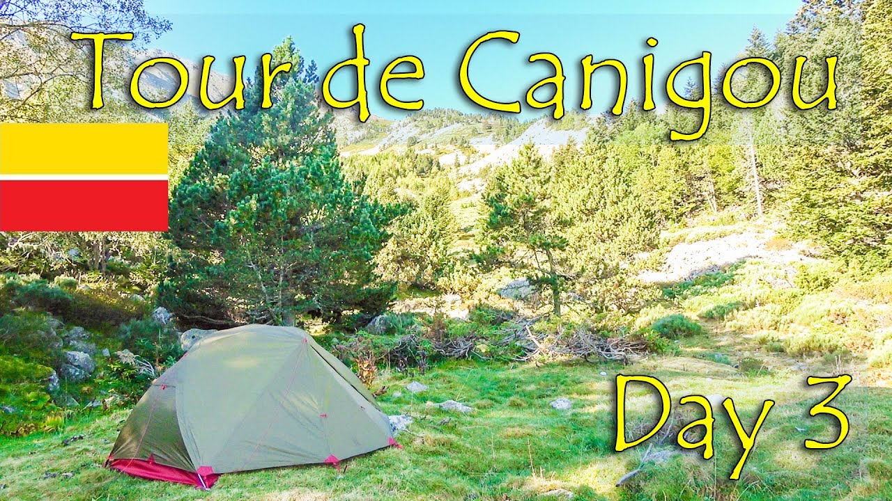 Scenic place to camp on Tour du Canigou trail in Pyrenees-Orientales, France |Day 3 to Refuge Batere