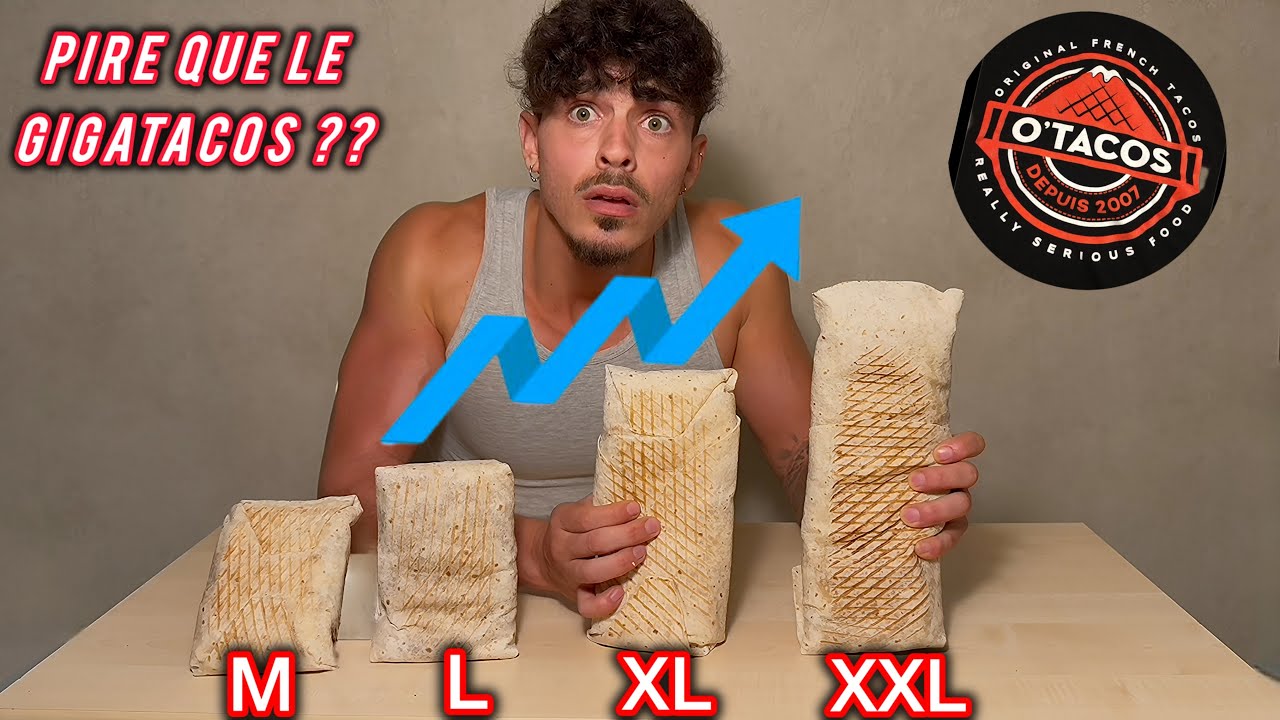 J'essaye De Manger CHAQUE TAILLE de O'Tacos !! 🌯😳