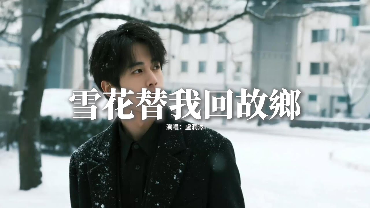 盧潤澤 - 雪花替我回故鄉『炊煙起晚風揚雪花替我回故鄉，飄啊飄思念落滿了平房，眺望著辣椒掛滿牆，炊煙起晚風揚雪花替我回故鄉。』【動態歌詞MV】