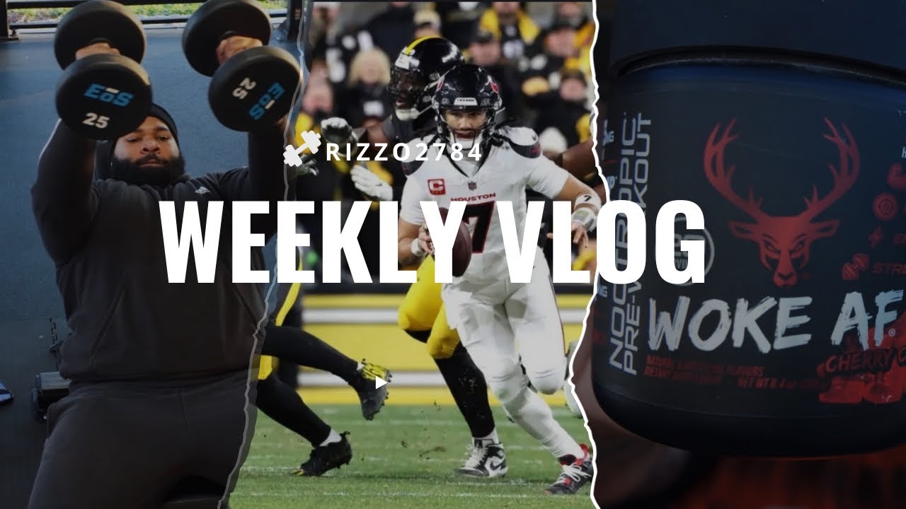 Houston Texans VS Steelers | Training CHEST | Bucked Up Cherry Candy Preworkout Review 