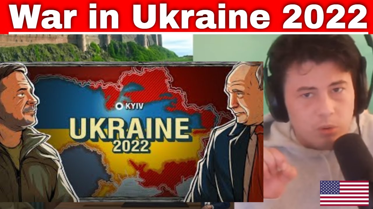 American Reacts War in Ukraine Summarized 2022 | Animated History