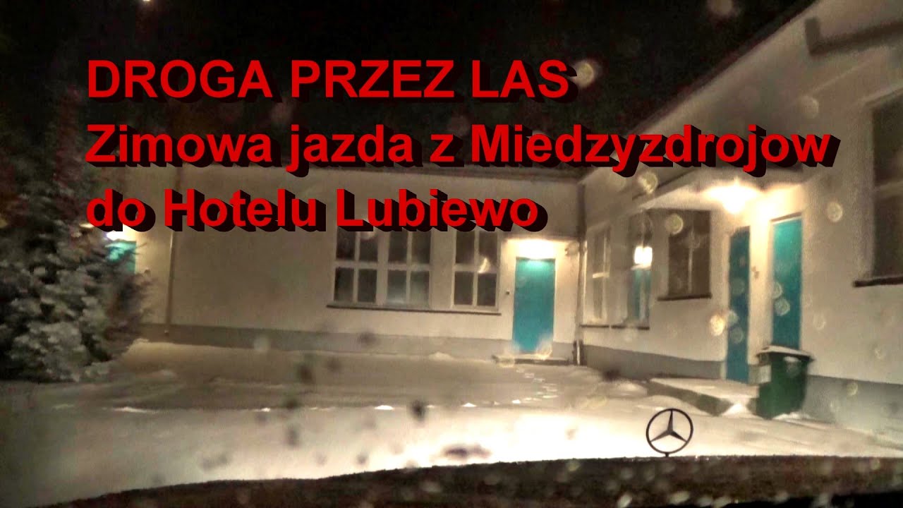 88# DROGA PRZEZ LAS zimowa jazda z Międzyzdrojów do Hotelu Lubiewo