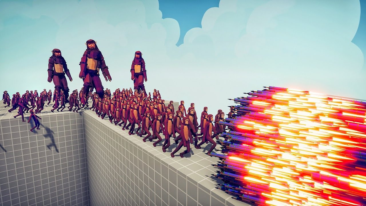 100x MONKEY + BEAST TITAN vs EVERY GOD - Totally Accurate Battle Simulator TABS