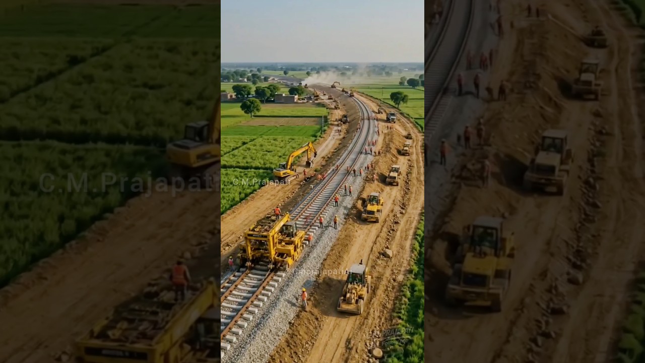 🚨 खलीलाबाद-बहराइच नई रेल लाइन पर रिकॉर्ड रफ्तार!🚧 सरैया में दिन-रात चल रहा निर्माण