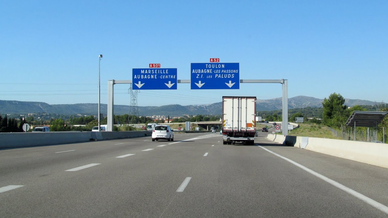 France: A52 Aix-en-Provence - Aubagne