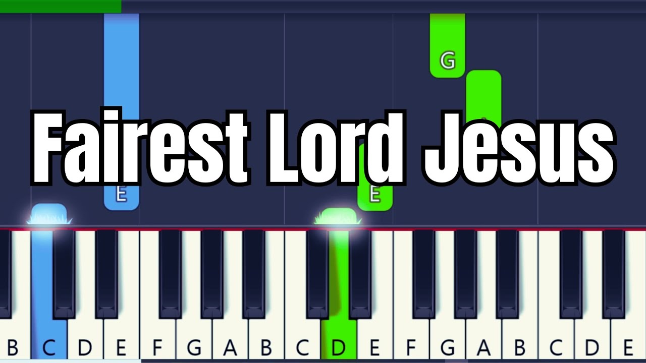 Fairest Lord Jesus | Easy Piano Tutorial for Beginners (Hymn)