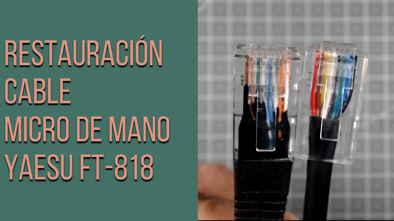 Restauración del cable del micro de un YAESU FT-818