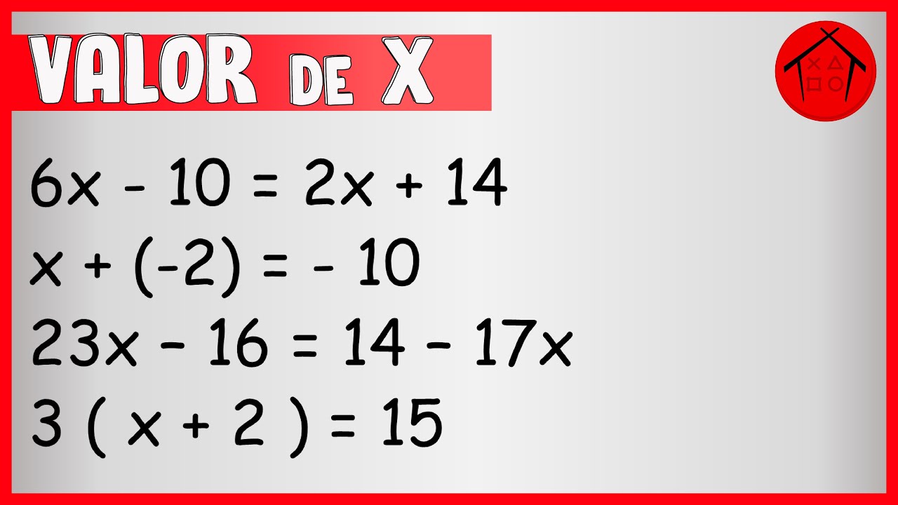 Calculando Valor de X. aula 