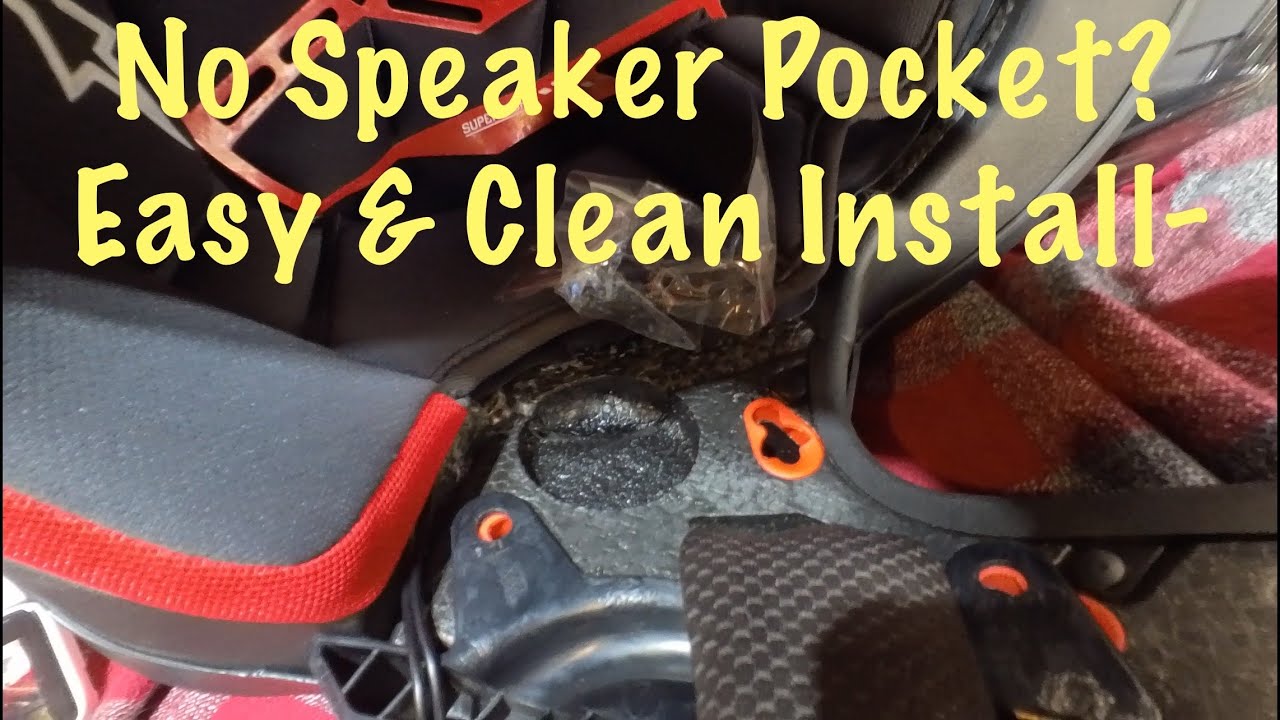 Cleanest way to add speaker pockets in a helmet