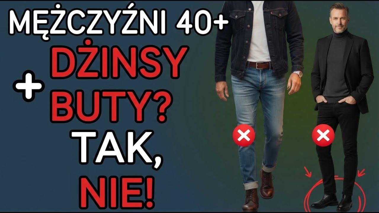 Twoje JEANSY źle wyglądają z BUTAMI? Oto jak to naprawić | Moda Męska 40+