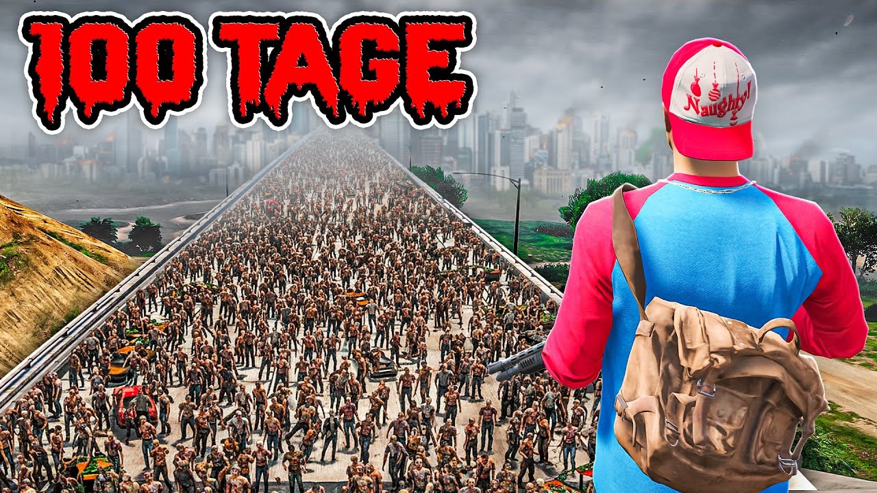 100 Tage ZOMBIE APOKALYPSE &uuml;berleben in GTA 5!