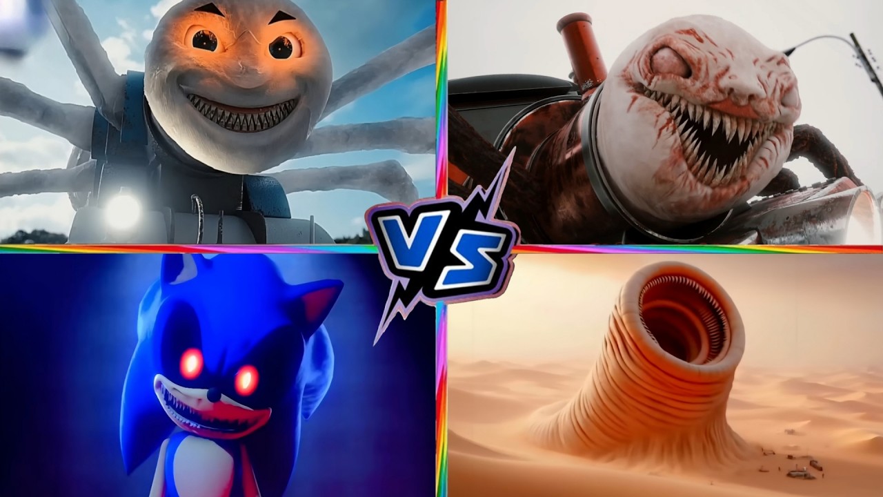 Cursed Thomas Vs Choo Choo Charles Vs Sonic Exe Vs Erosion Worm | Pepe Viral Music | Play With ME!