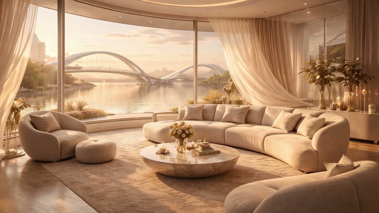 Soft Romantic Future World 🌇 | Calm Ambient Music (No Ads)