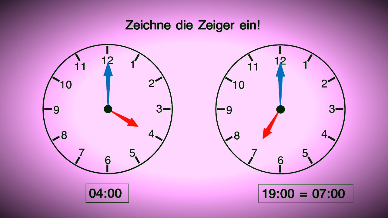 014 Mathe Uhr Stunden und Zeitspannen