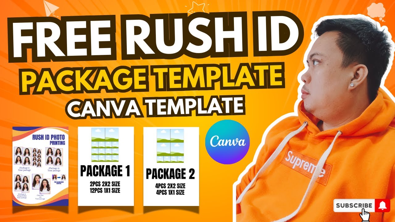FREE RUSH ID PACKAGE TEMPLATE | CANVA TEMPLATE | PRICING | MATERIALS | TAGALOG TUTORIAL 2025