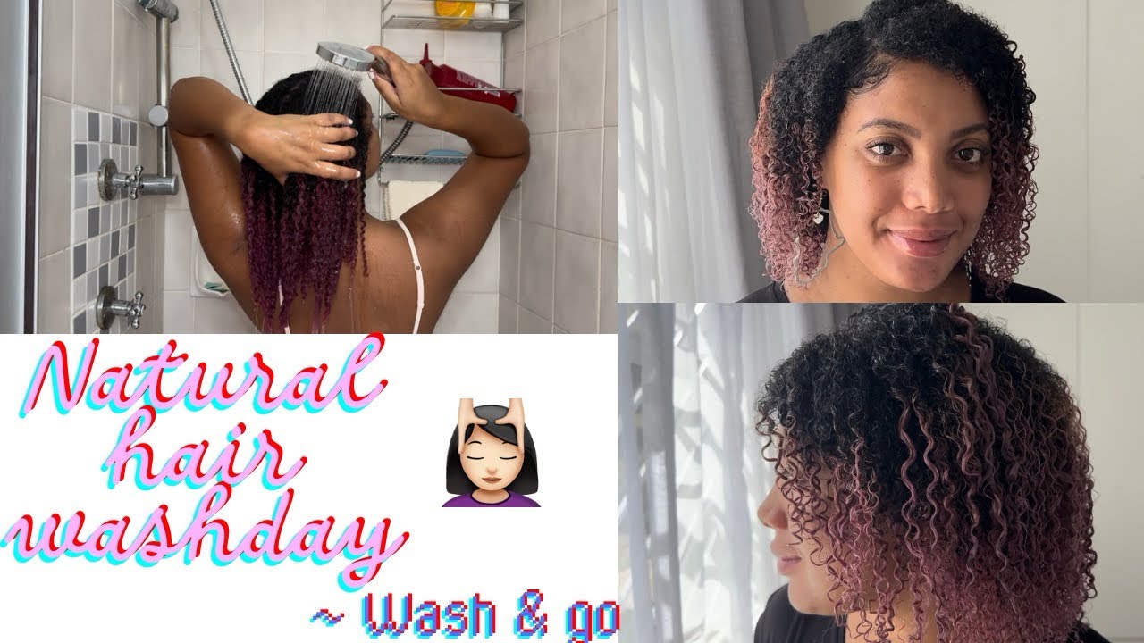 Natural hair full washday| Wash and Go hairstyle| South African YouTuber