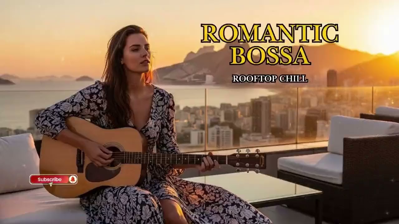 Bossa Nova Relaxing Music 🌅 Lounge no Rooftop ao Pôr do Sol com Brisa do Mar