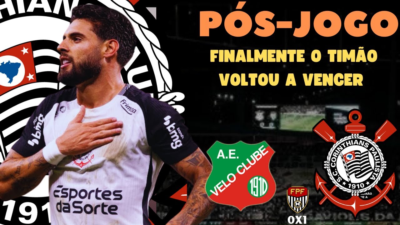 PÓS JOGO|FOI por POUCO!| YURI ALBERTO ENTROU e RESOLVEU no FINALZINHO| Velo Clube 0x1 CORINTHIANS