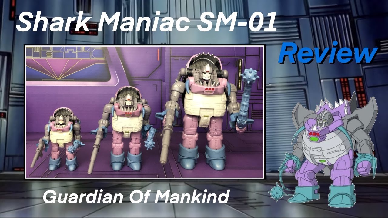 Oversized KO Transformers Studio Series Sharkticon Gnaw - Shark Maniac SM-01 Guardian Of Mankind