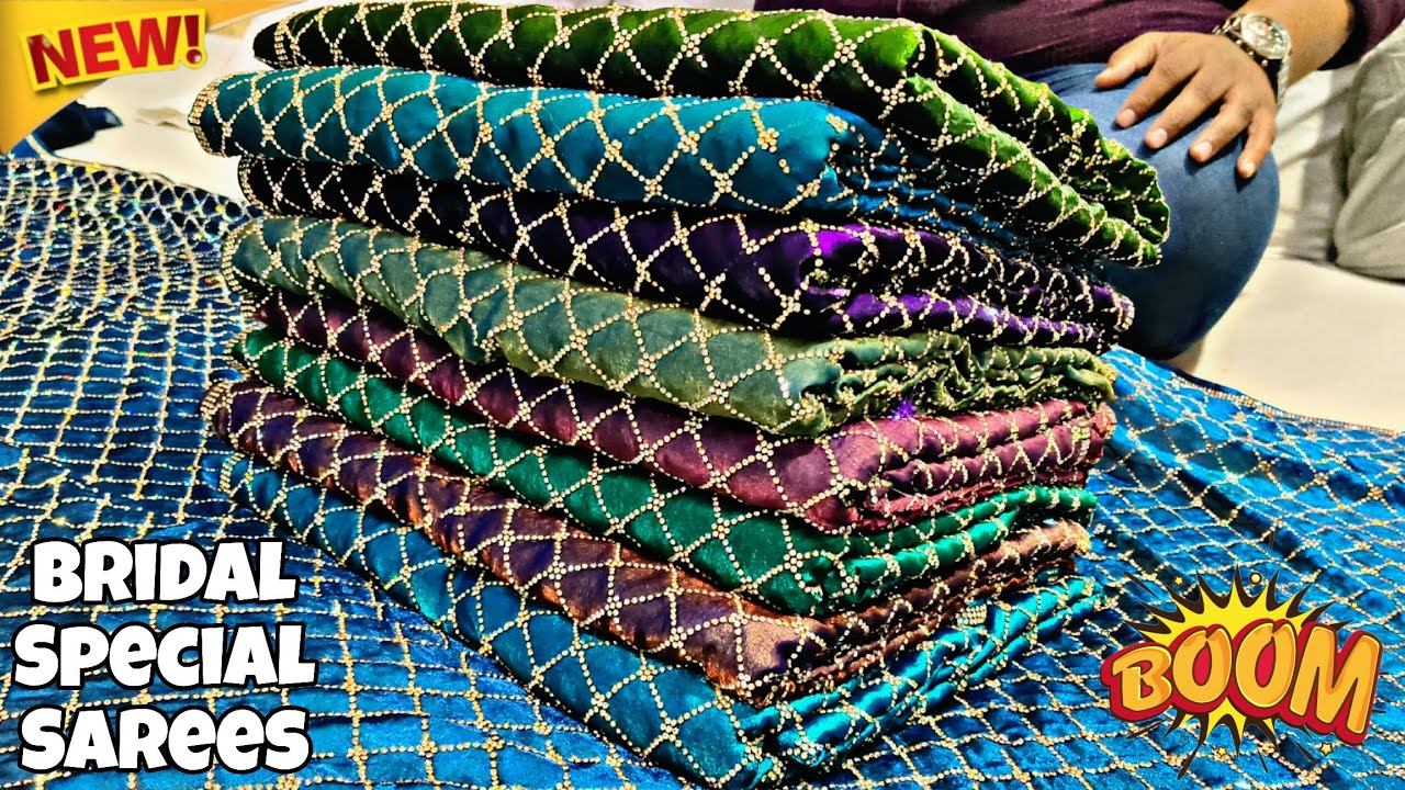 Latest Wedding Special Tissue Organza Sarees Fendi Silk Sarees Banarasi Katan Sarees Wholesale 😍