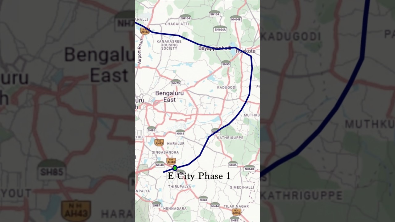 Peripheral Ring Road 1 and 2 updated map through Electronic city Phase 1 #ringroad #expressways