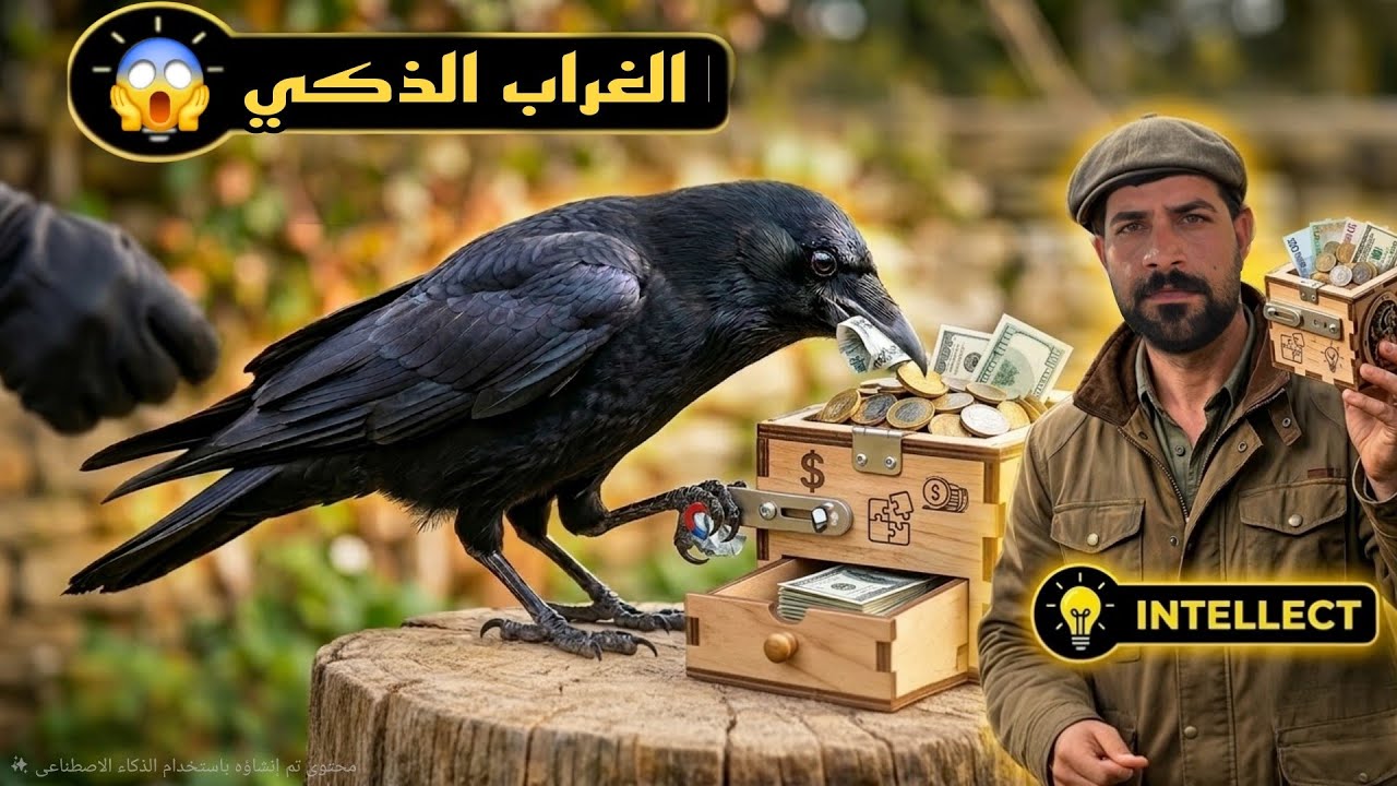 شاهد كيف أصبح هذا الغراب مليونيراً! 😂💰العاصفة والأمطار دمرت المحمية😭