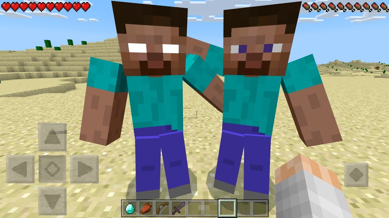 Herobrine and Steve Became Friends in Minecraft !
