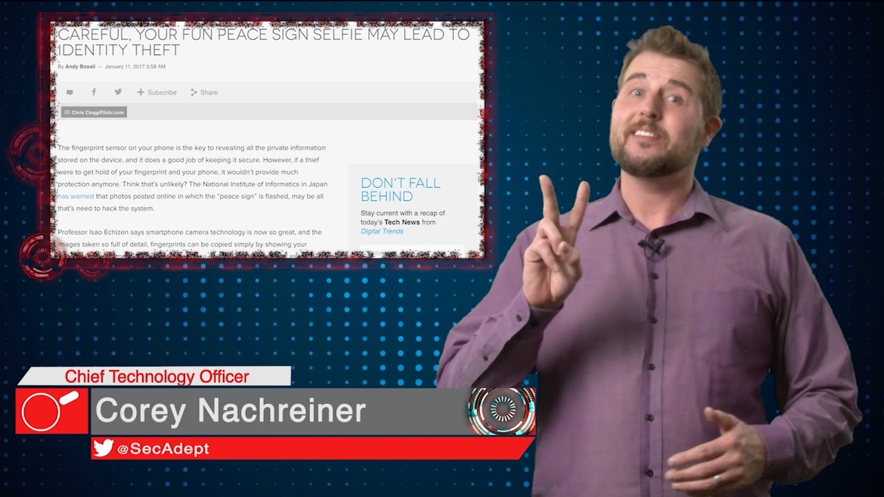 Steal Fingerprints From Selfies? - Daily Security Byte