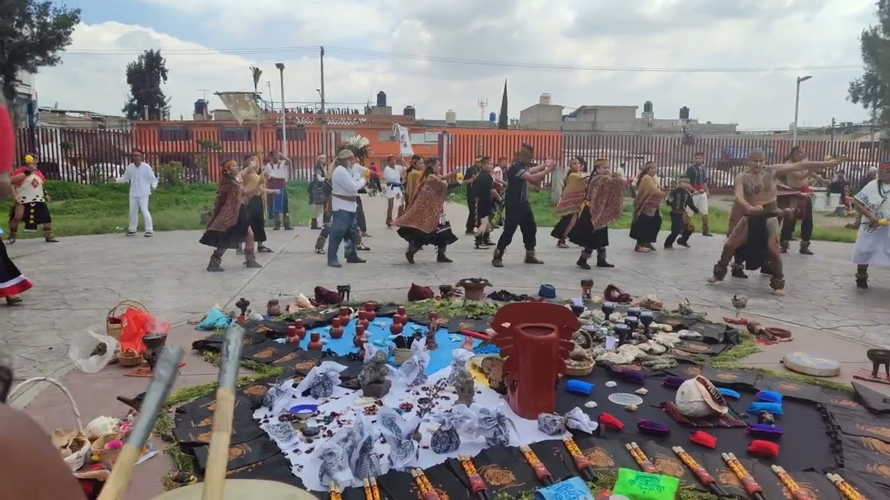 Danza lluvia de fuego🔥sexto aniversario chalchiuhtlicue tlaloque