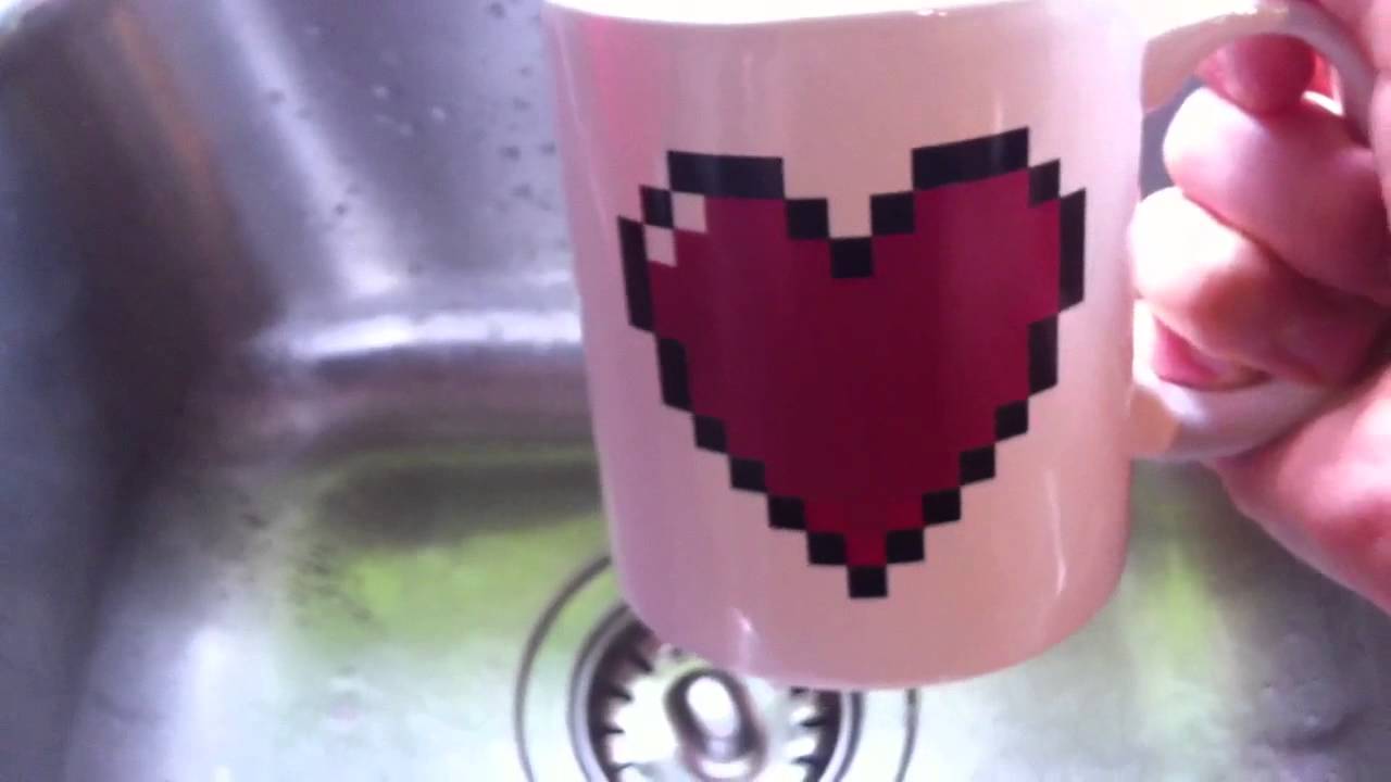 Dying Pixel Heart Changing Mug