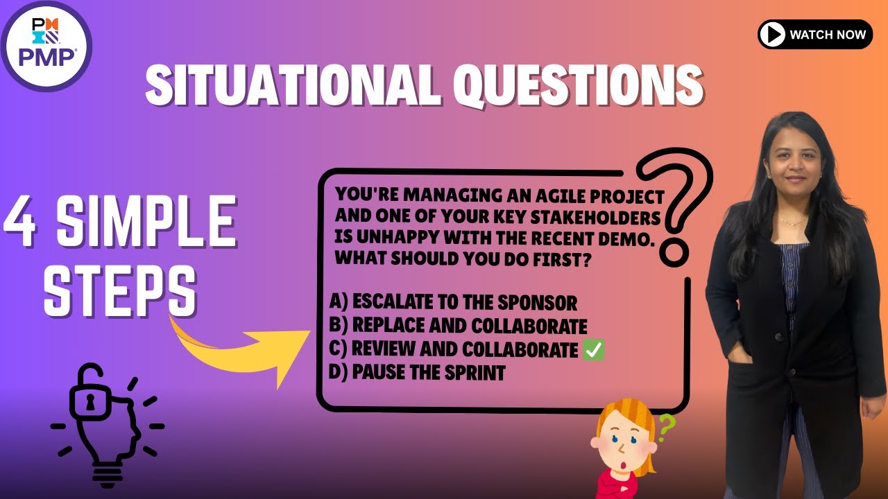 How to Answer PMP Situational Questions | 4 Simple Steps to Choose the RIGHT Answer ✅ #pmpl #2025