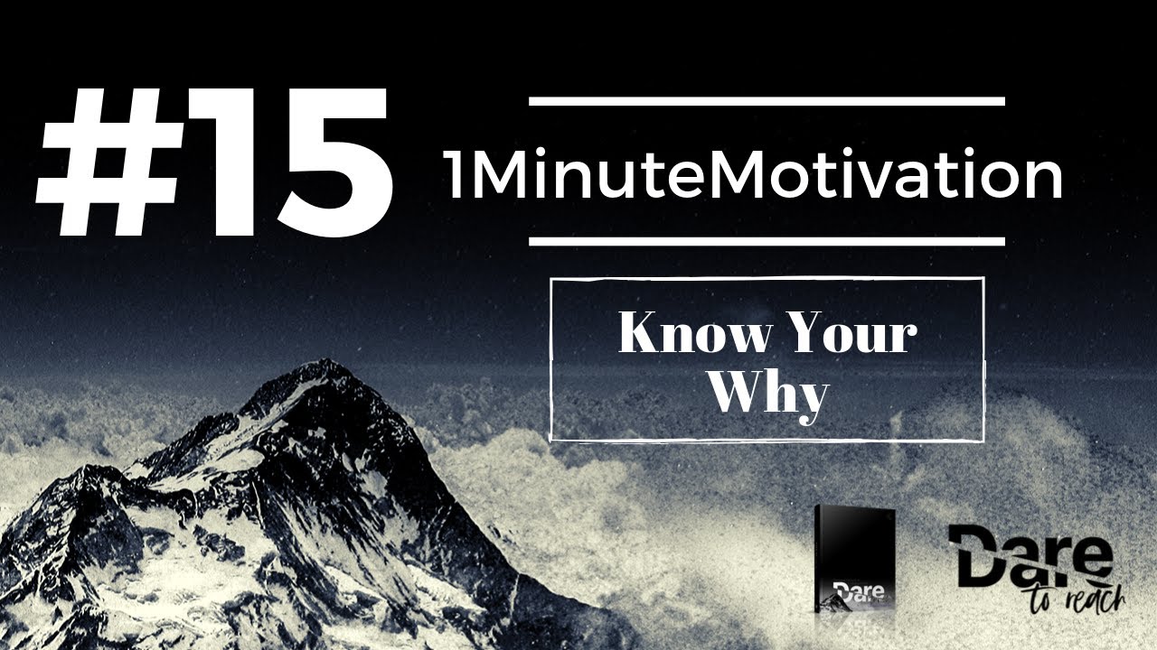 #15 - Know Your Why  | 1MinuteMotivation