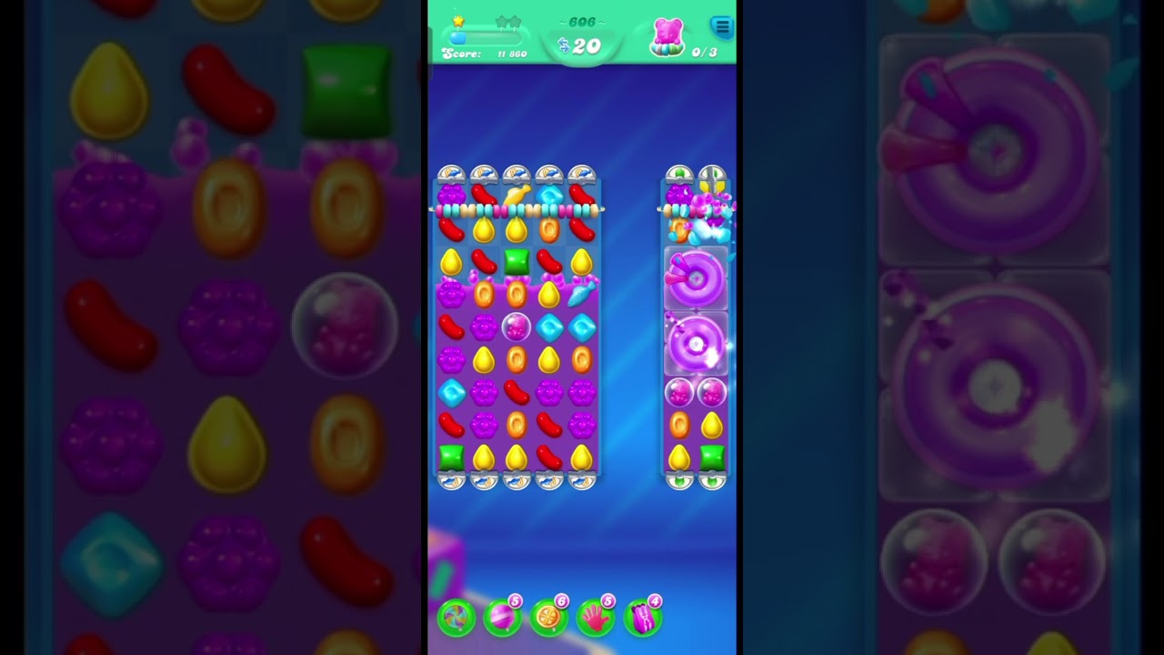 Candy crush soda saga level 606 & 607 | Candy 