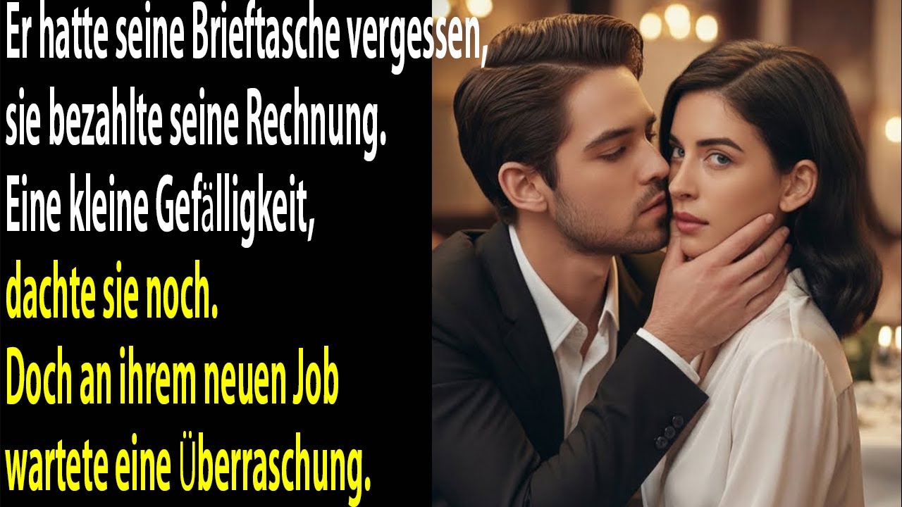 Er vergisst sein Portemonnaie, sie zahlt… ahnungslos, was sie am ersten Arbeitstag erwartet. Heute?!