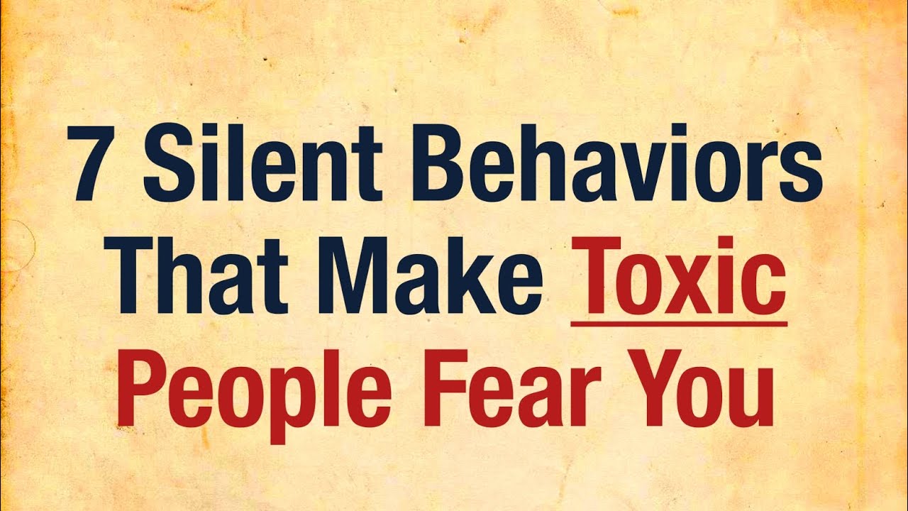 7 Silent Behaviors That Make Toxic People Fear You😌🧠 | Emotional Intelligence Psychology