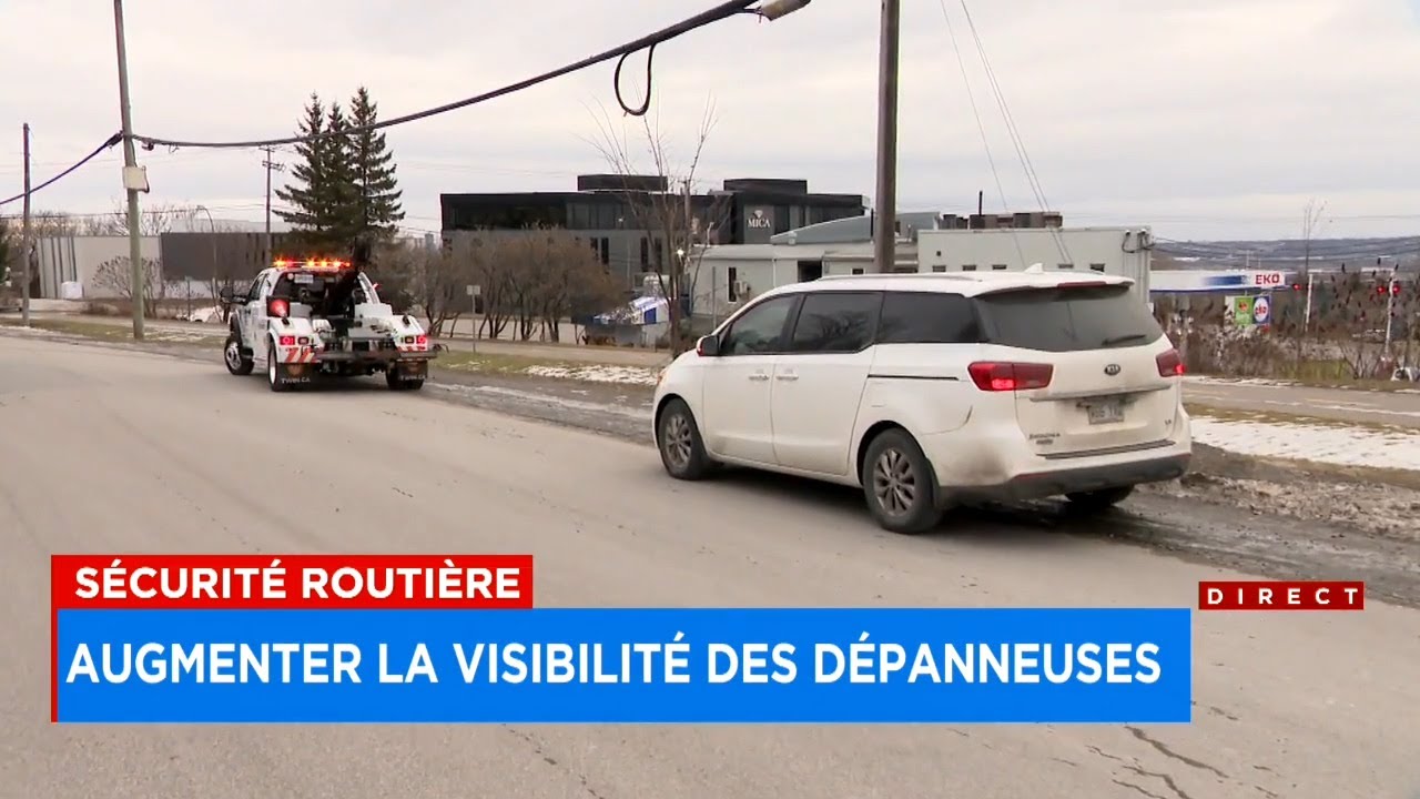 Sécurité routière: augmenter la visibilité des dépanneuses avec un feu vert clignotant - reportage