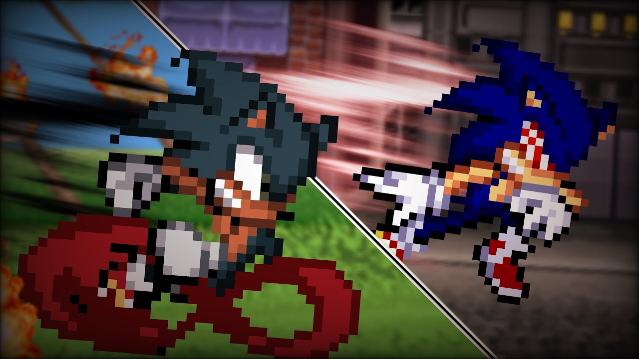 Extra Life Sonic ПРОТИВ Fleetway Sonic | Обновленная версия [Анимация Sticknodes]