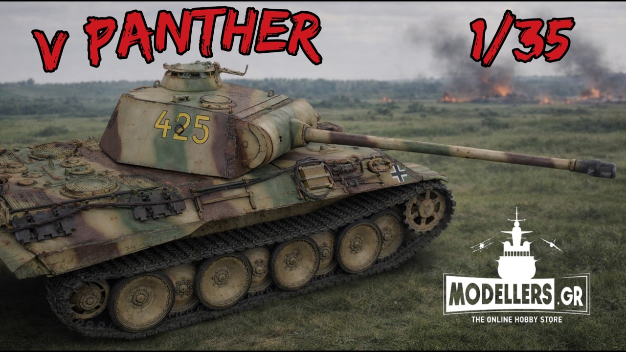 WWII Panther Tank Build | Painting & Weathering | 1/35