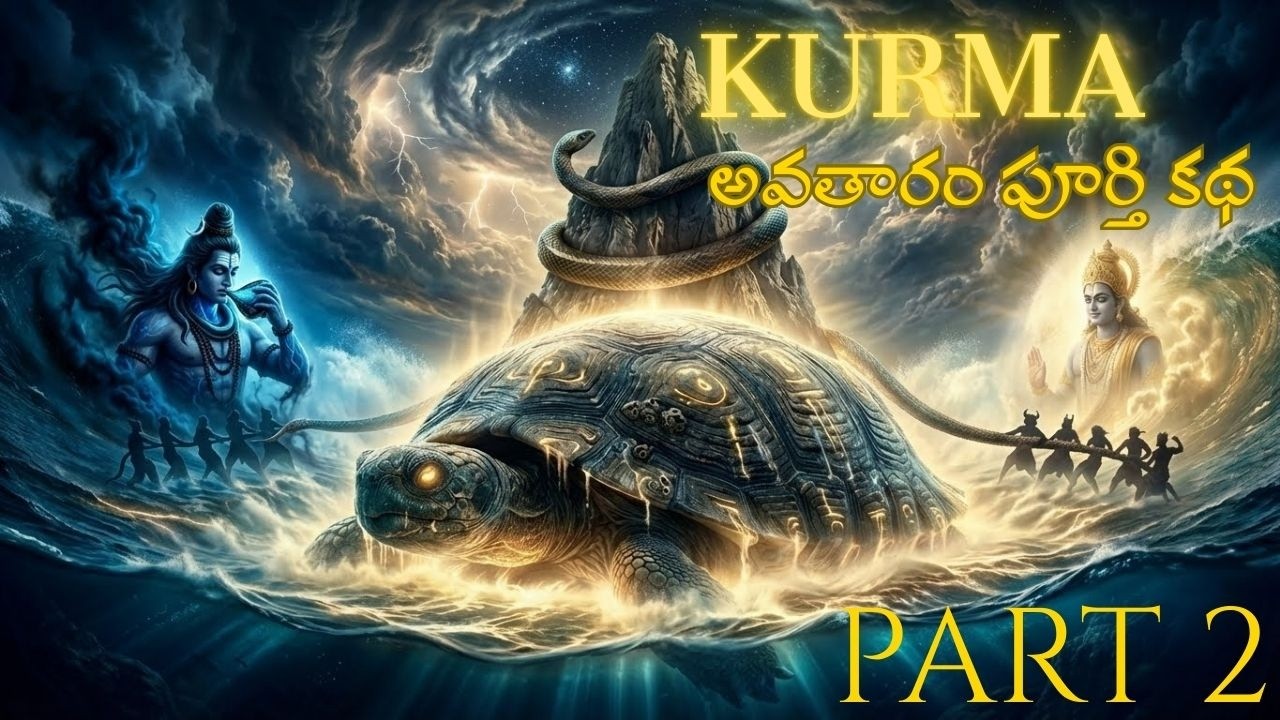 Kurma Avatar Full Story Part 2 | Halahala Visham, 14 Ratnalu & Mohini Maya | Final Part