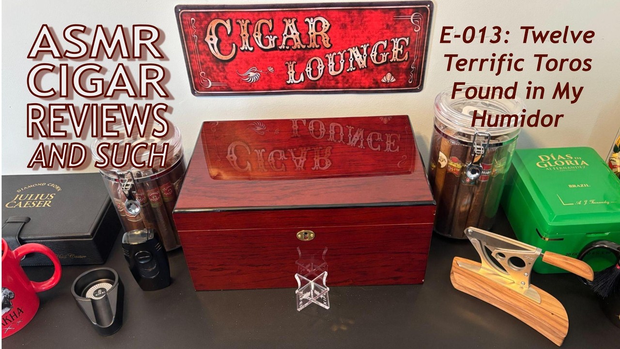 ASMR Twelve Terrific Toros (Arturo Fuente, Drew Estates, La Aroma de Cuba, Espinosa, and more!)