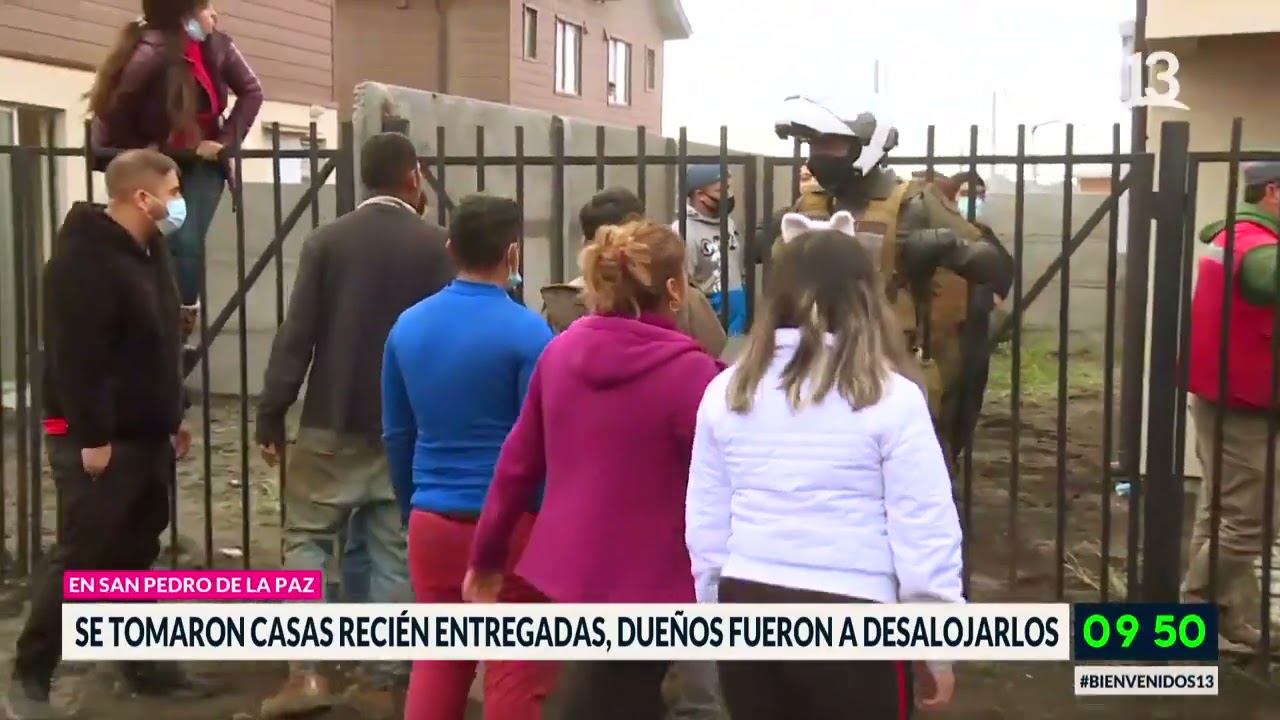 Continua disputa por casas tomadas en San Pedro de la Paz. Bienvenidos, 2021.